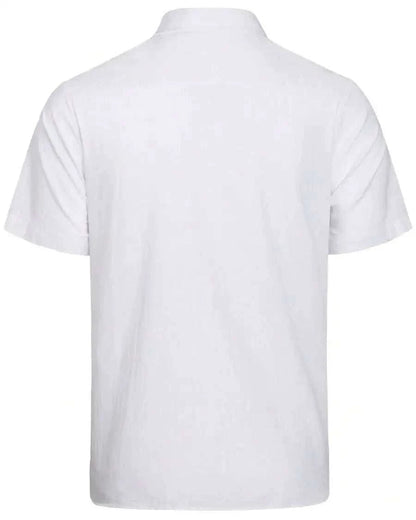 Mens Cotton Linen Short Sleeve Button Up Casual Shirt For Summer BeachThe Plug