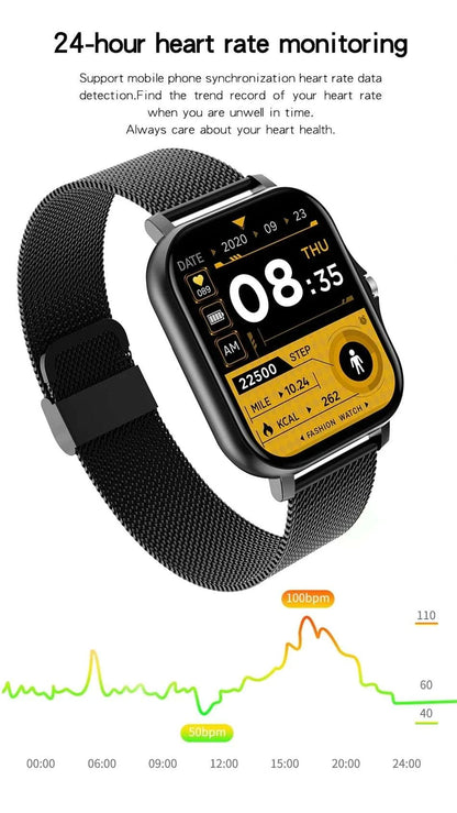 Smart Watch For Android IOS Watches 1.83inch HD Display Bluetooth CallThe Plug