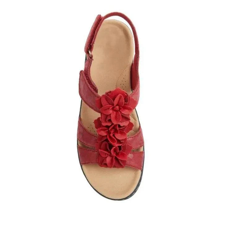 Summer Sandals Women 2022 New Flower Wedge Platform Orthopedics Shoes The Plug