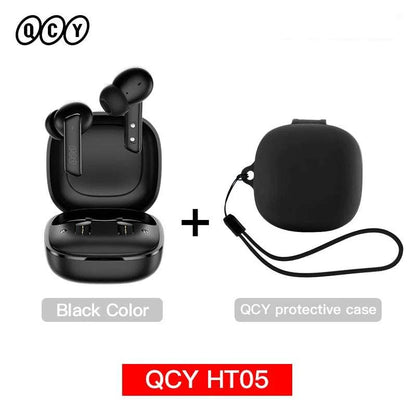 QCY HT05 ANC Wireless Earphone 40dB Noise Cancelling Bluetooth 5.2 HeaThe Plug