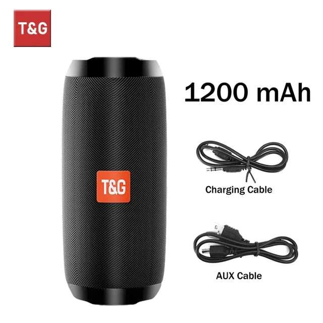 Bluetooth Speaker T&G TG117 Portable TWS Sound Box Waterproof LoudspeaThe Plug