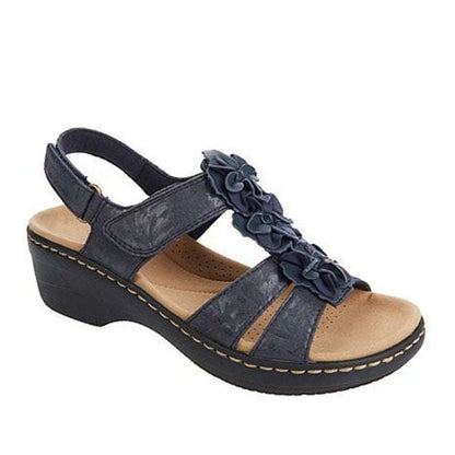 Summer Sandals Women 2022 New Flower Wedge Platform Orthopedics Shoes The Plug