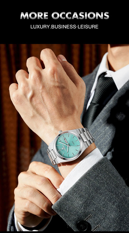 PAAZOMU Men's Luxury Chronograph Watch – Waterproof, Luminous & Date Display