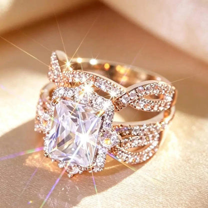 Luxury Bridal Stacking Ring Set CZ Ring Everyone Is Obsessed With AnniThe Plug