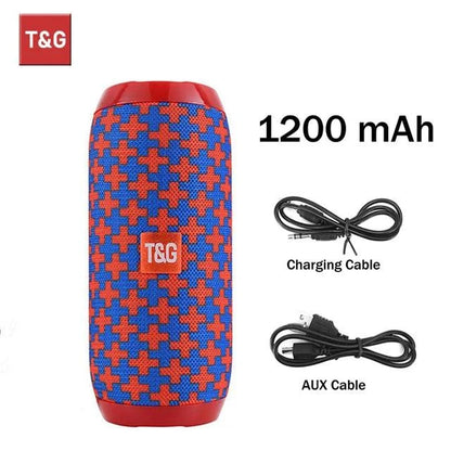 Bluetooth Speaker T&G TG117 Portable TWS Sound Box Waterproof LoudspeaThe Plug