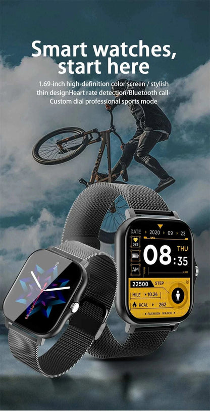 Smart Watch For Android IOS Watches 1.83inch HD Display Bluetooth CallThe Plug