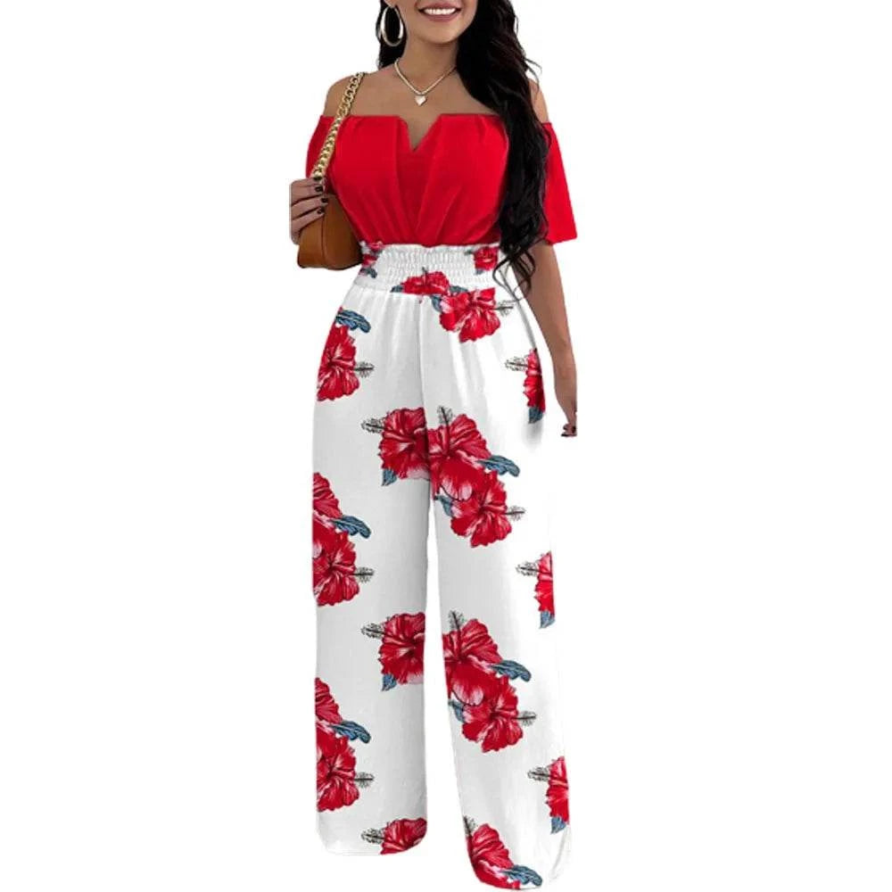Jumpsuits for Women 2025 Spring Fashion Off Shoulder Casual Plain ShorThe Plug