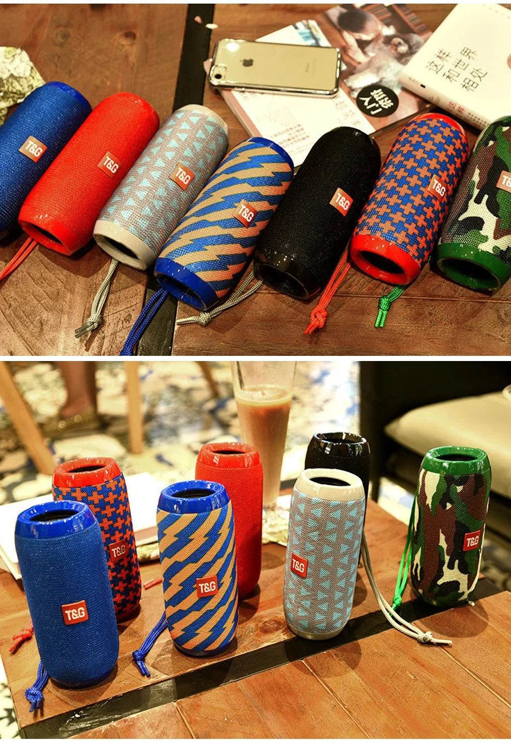 Bluetooth Speaker T&G TG117 Portable TWS Sound Box Waterproof LoudspeaThe Plug