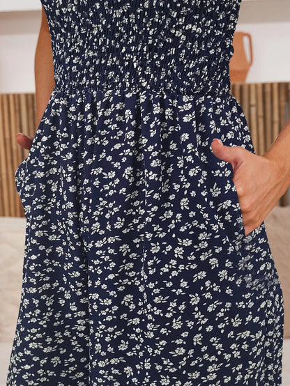 Women's Summer Printed Strapless Jumpsuit, Casual and SimpleThe Plug