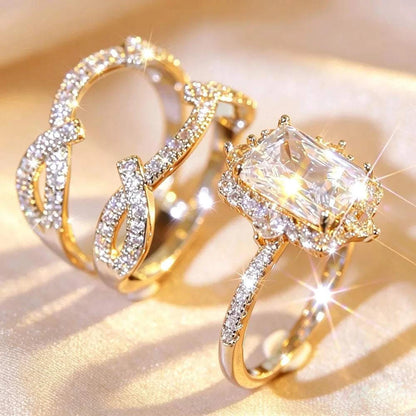 Luxury Bridal Stacking Ring Set CZ Ring Everyone Is Obsessed With AnniThe Plug