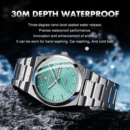 PAAZOMU Men's Luxury Chronograph Watch – Waterproof, Luminous & Date Display