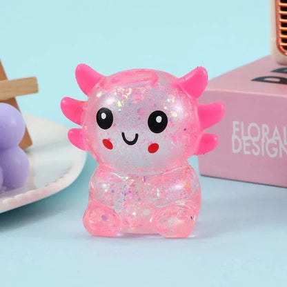 Axolotl Stress Balls Squishy Sensory Fidget Toys Stress Relief Malt SuThe Plug