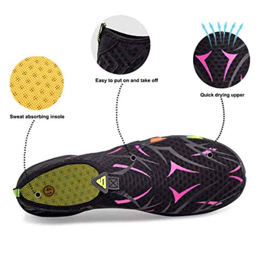 Water Shoes for Men Women Quick-Dry Barefoot Aqua Sock Outdoor AthletiThe Plug