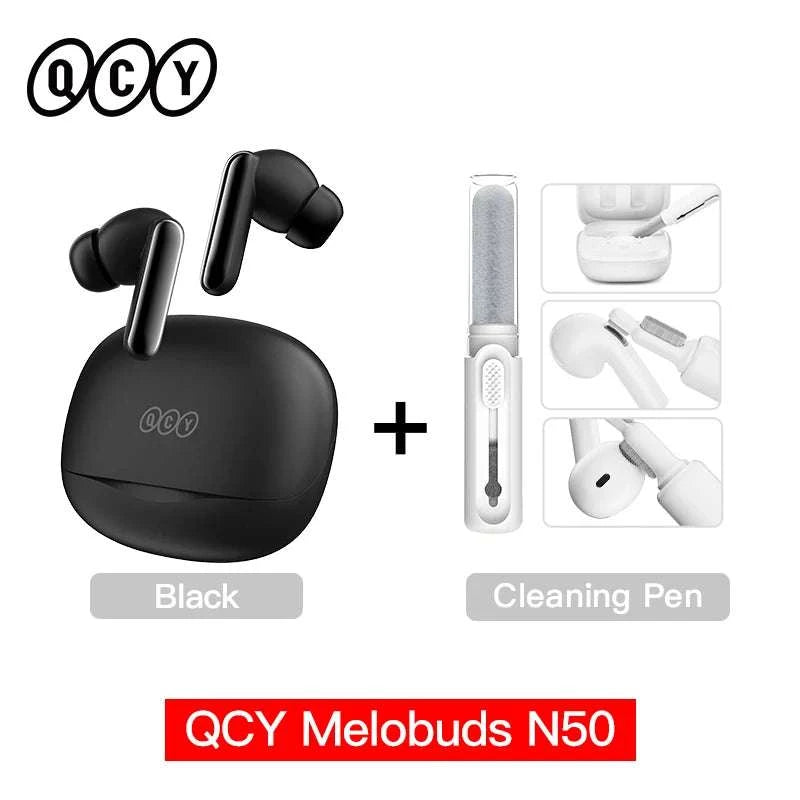 QCY Melobuds N50 ANC Bluetooth 5.4 Wireless Earphones Active Noise CanThe Plug