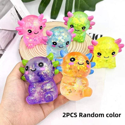 Axolotl Stress Balls Squishy Sensory Fidget Toys Stress Relief Malt SuThe Plug