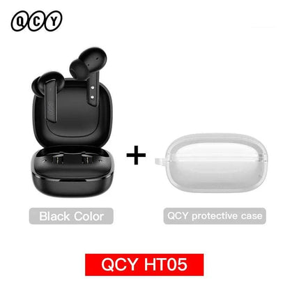 QCY HT05 ANC Wireless Earphone 40dB Noise Cancelling Bluetooth 5.2 HeaThe Plug
