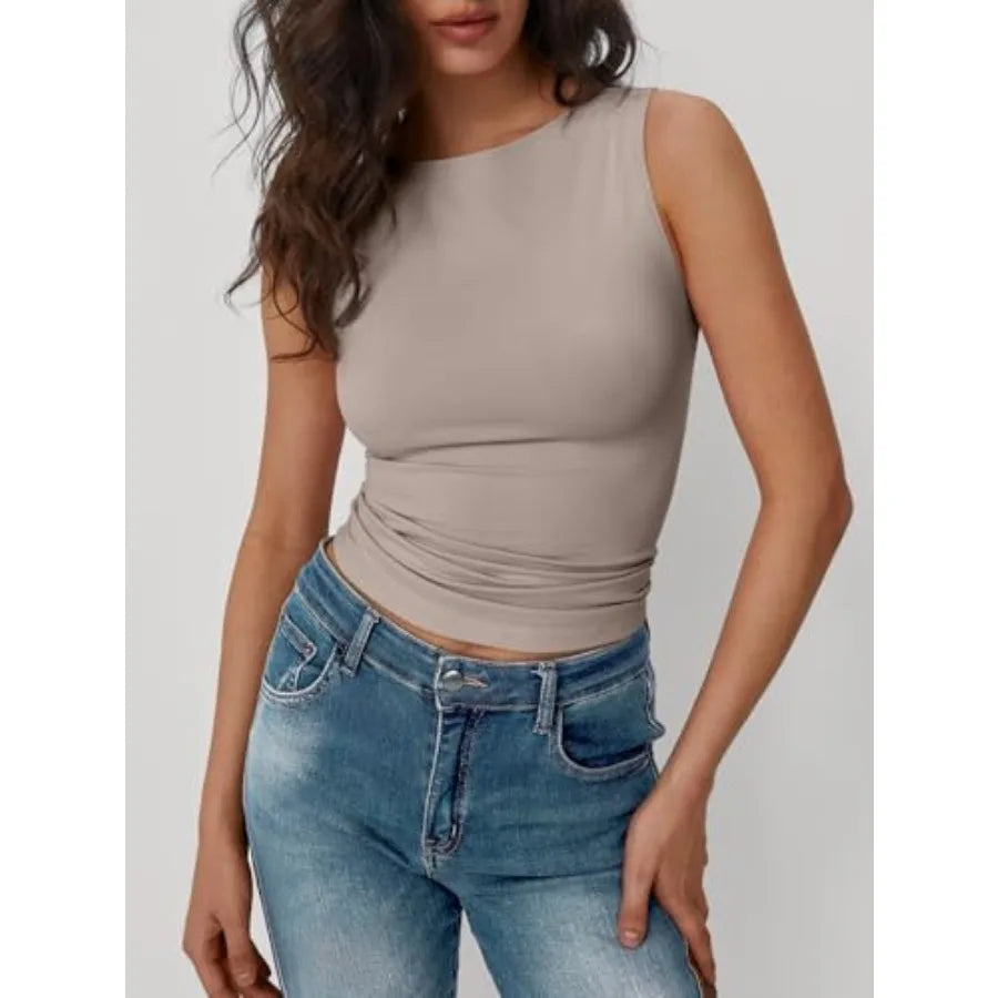 Trendy Queen Women Going Out Summer Tank Tops Spring Casual Basic CuteThe Plug