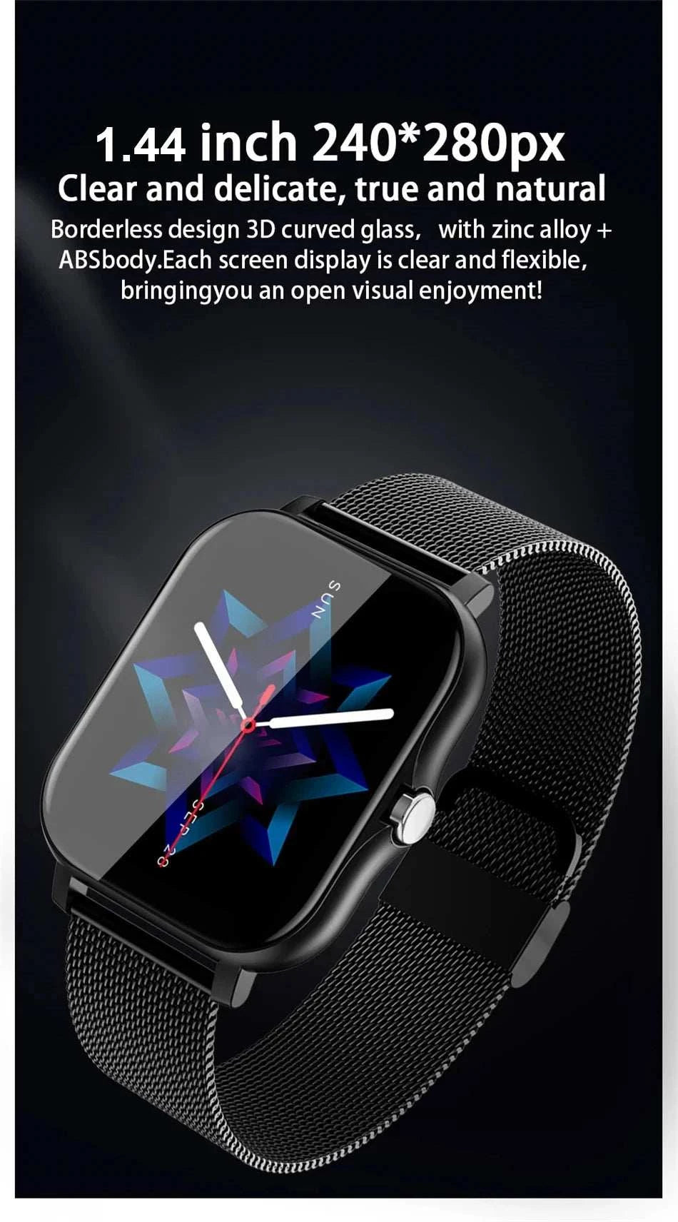 Smart Watch For Android IOS Watches 1.83inch HD Display Bluetooth CallThe Plug