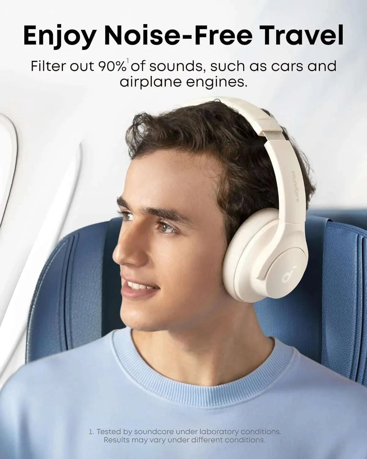 Soundcore by Anker Q20i Hybrid Active Noise Cancelling Headphones, WirThe Plug