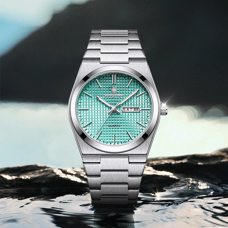 PAAZOMU Men's Luxury Chronograph Watch – Waterproof, Luminous & Date Display