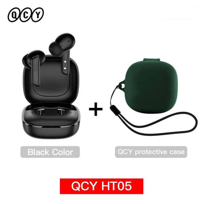 QCY HT05 ANC Wireless Earphone 40dB Noise Cancelling Bluetooth 5.2 HeaThe Plug
