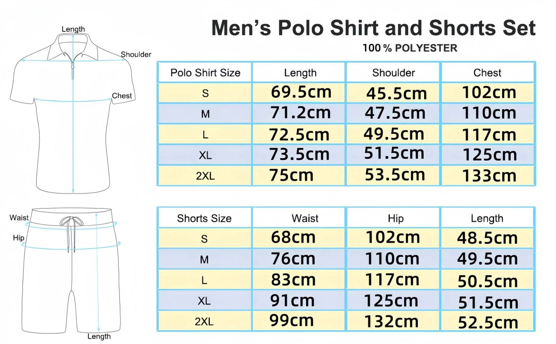Men's Summer Polo Short‑Sleeve & Shorts Set, Trendy Casual Polo ShirtThe Plug