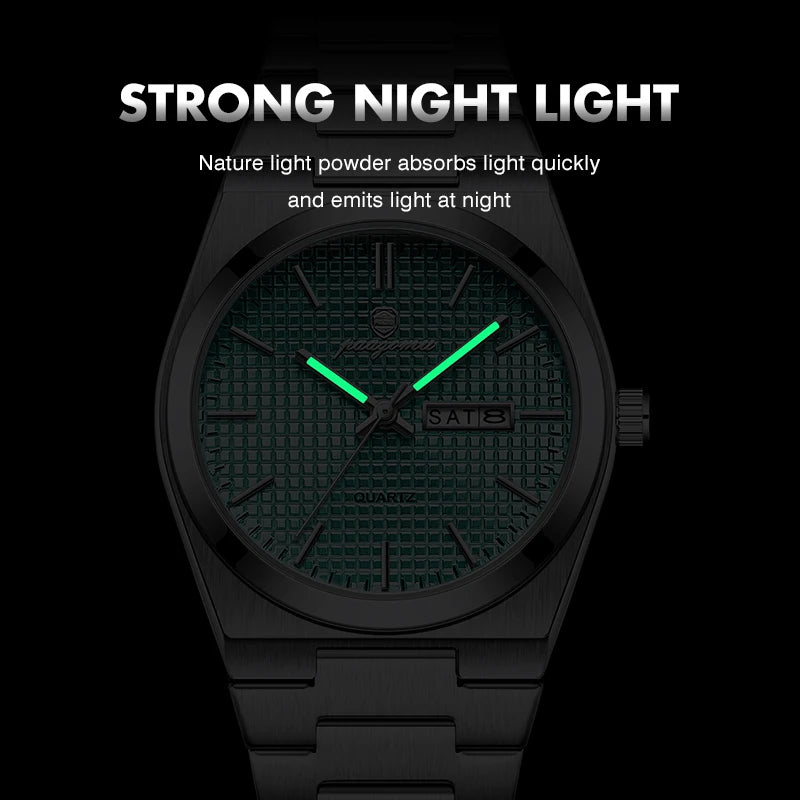 PAAZOMU Men's Luxury Chronograph Watch – Waterproof, Luminous & Date Display