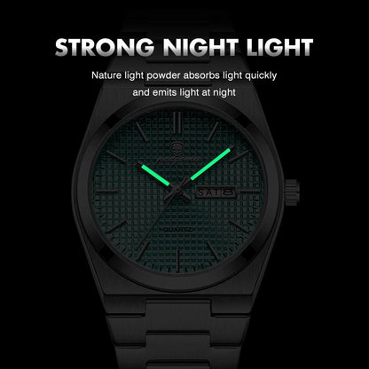 PAAZOMU Men's Luxury Chronograph Watch – Waterproof, Luminous & Date Display