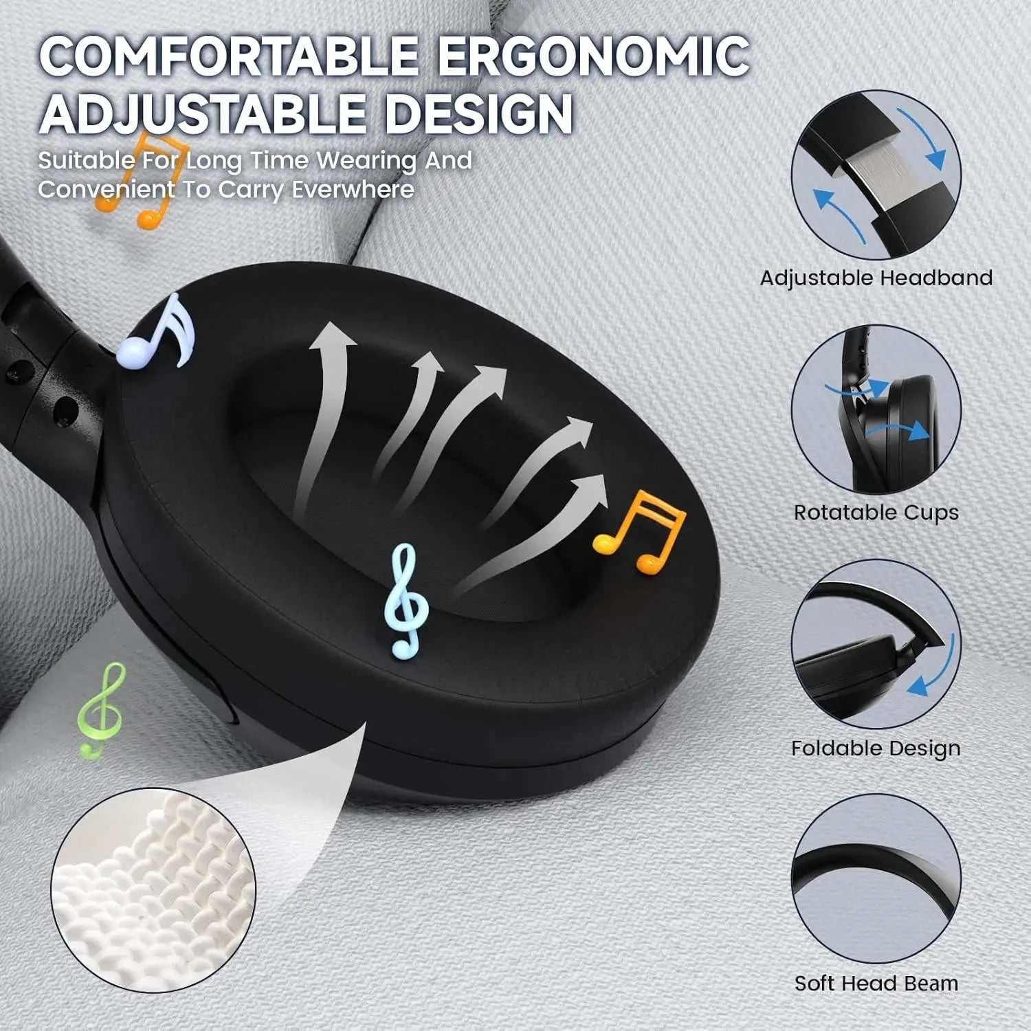 ATTACK SHARK G300 Wireless Bluetooth Headphone with ENC Noise CancellaThe Plug