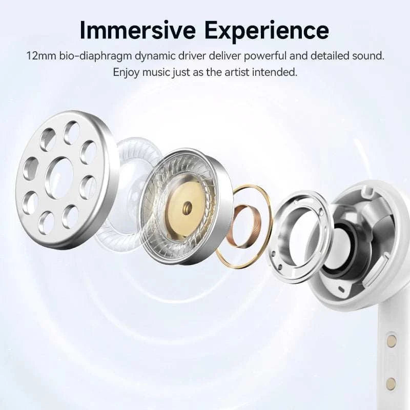QCY Melobuds N50 ANC Bluetooth 5.4 Wireless Earphones Active Noise CanThe Plug