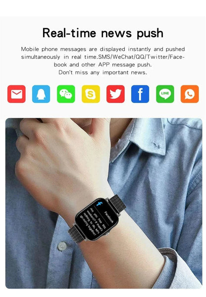 Smart Watch For Android IOS Watches 1.83inch HD Display Bluetooth CallThe Plug