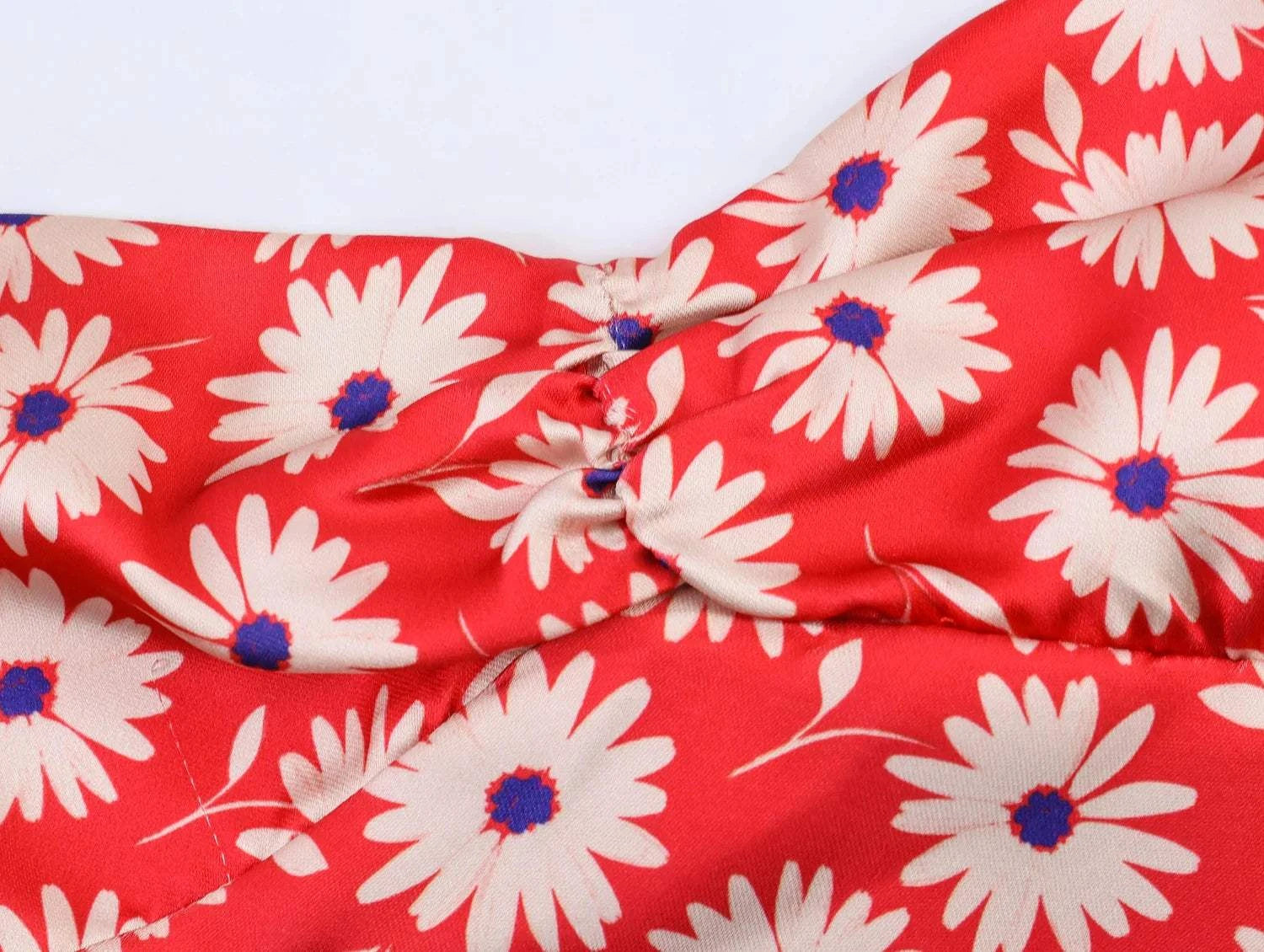 Women Floral Printed Sleeveless Strapless Mini Dresses Summer Female HThe Plug