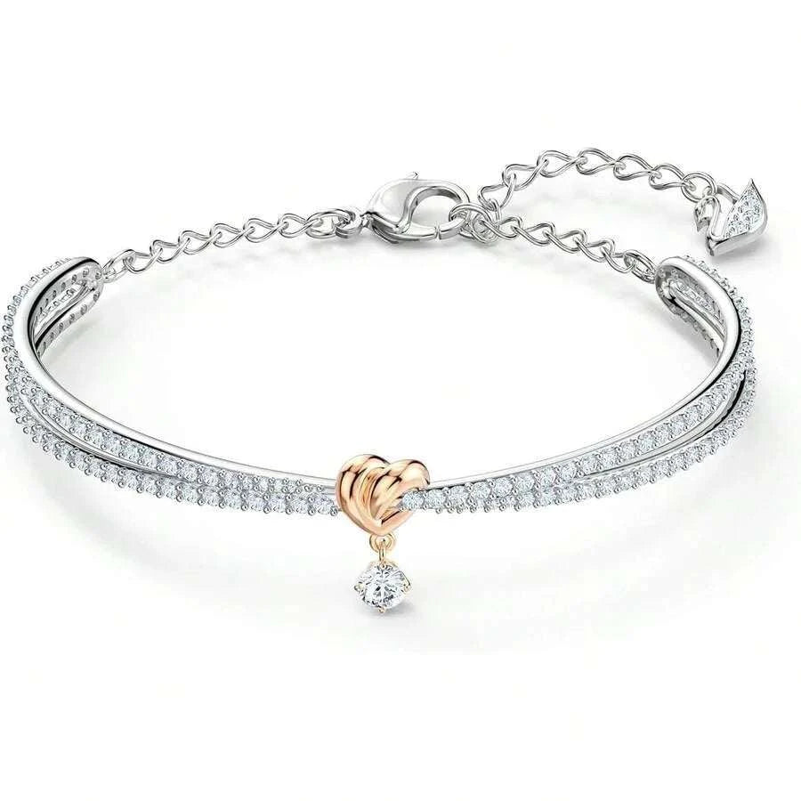 Crystal Heart Jewelry Set Details