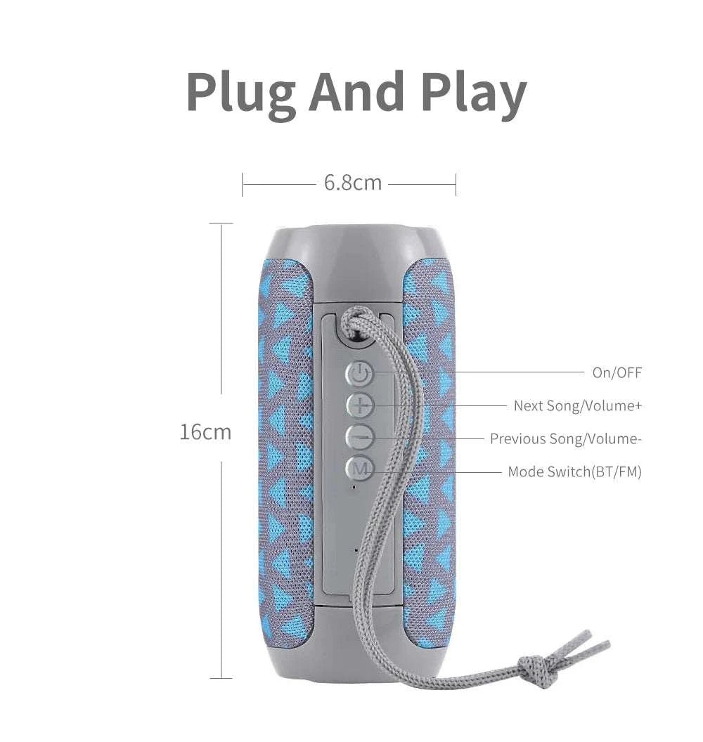 Bluetooth Speaker T&G TG117 Portable TWS Sound Box Waterproof LoudspeaThe Plug