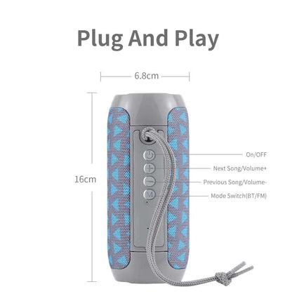Bluetooth Speaker T&G TG117 Portable TWS Sound Box Waterproof LoudspeaThe Plug