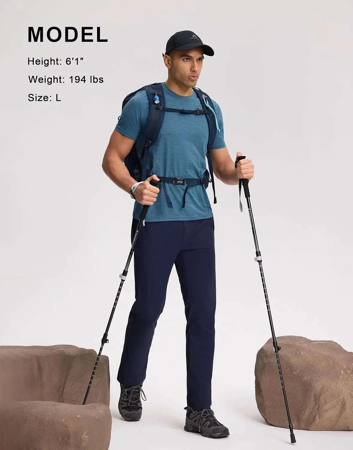 Pioneer Camp Men's Lightweight Hiking Pants UPF 50+ Summer Breathable The Plug