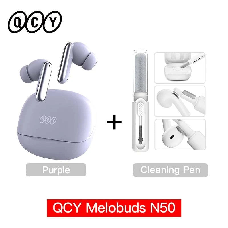 QCY Melobuds N50 ANC Bluetooth 5.4 Wireless Earphones Active Noise CanThe Plug