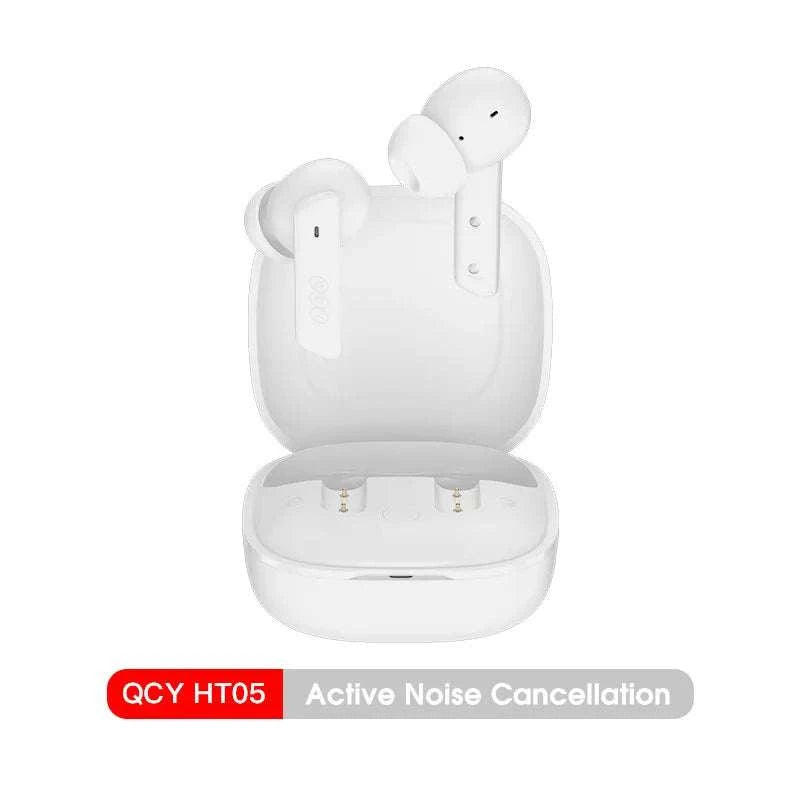 QCY HT05 ANC Wireless Earphone 40dB Noise Cancelling Bluetooth 5.2 HeaThe Plug