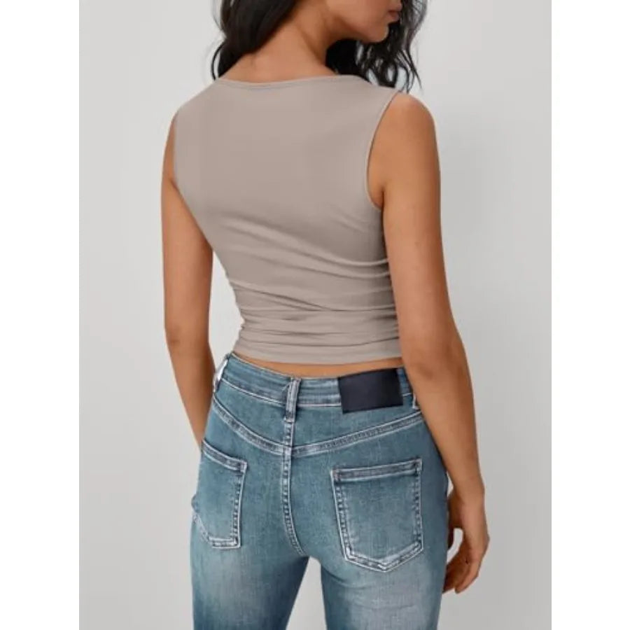 Trendy Queen Women Going Out Summer Tank Tops Spring Casual Basic CuteThe Plug
