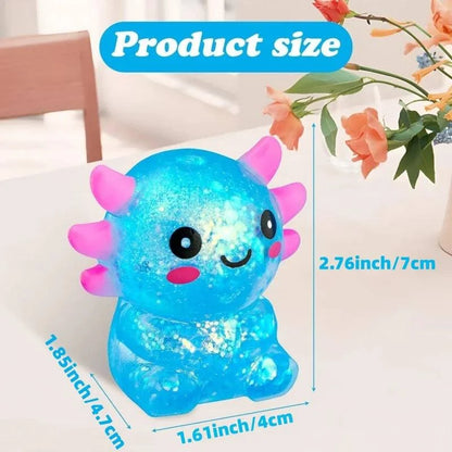 Axolotl Stress Balls Squishy Sensory Fidget Toys Stress Relief Malt SuThe Plug
