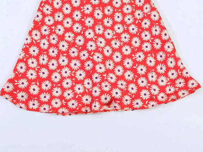 Women Floral Printed Sleeveless Strapless Mini Dresses Summer Female HThe Plug