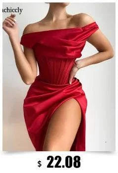 Kesiachiccly Double Layers Ruched Bodycon Dress Women Halter Bandage MThe Plug