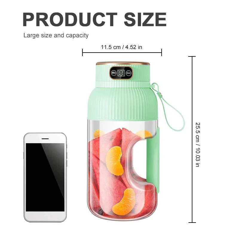 1000ML Portable Juicer Blender Fruit Juicer USB Charging Lemon Orange The Plug