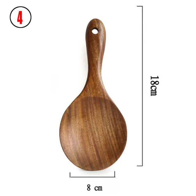 Kitchen Sets Wooden Kitchen Utensils Cooking Wooden Spoons Wooden Spoons Soup Utensils Kitchen Cooking Sets Cooking Gifts1-10PC