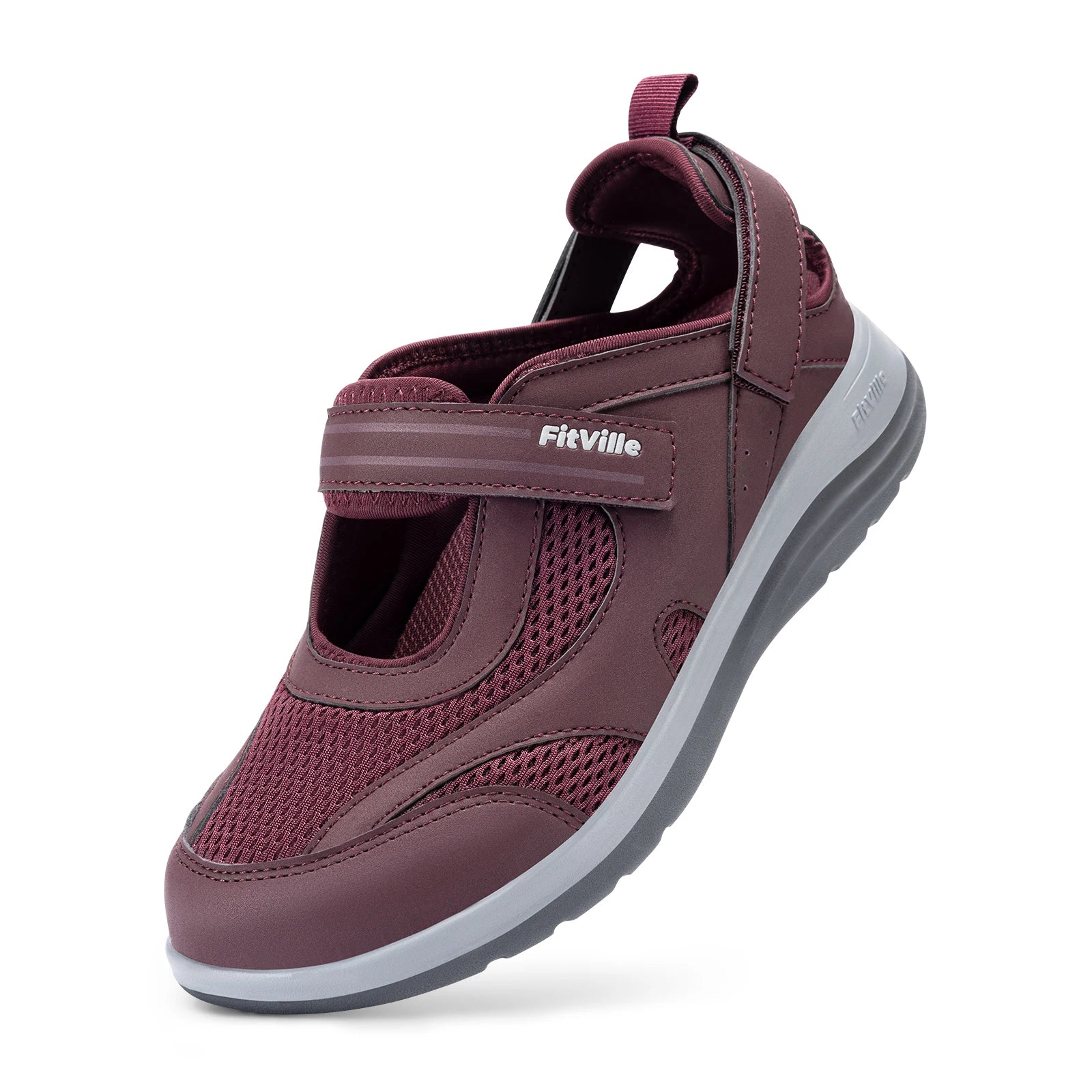 Fitville Women's Sandals Mary Jane Casual Shoes Widened Toe For SwolleThe Plug
