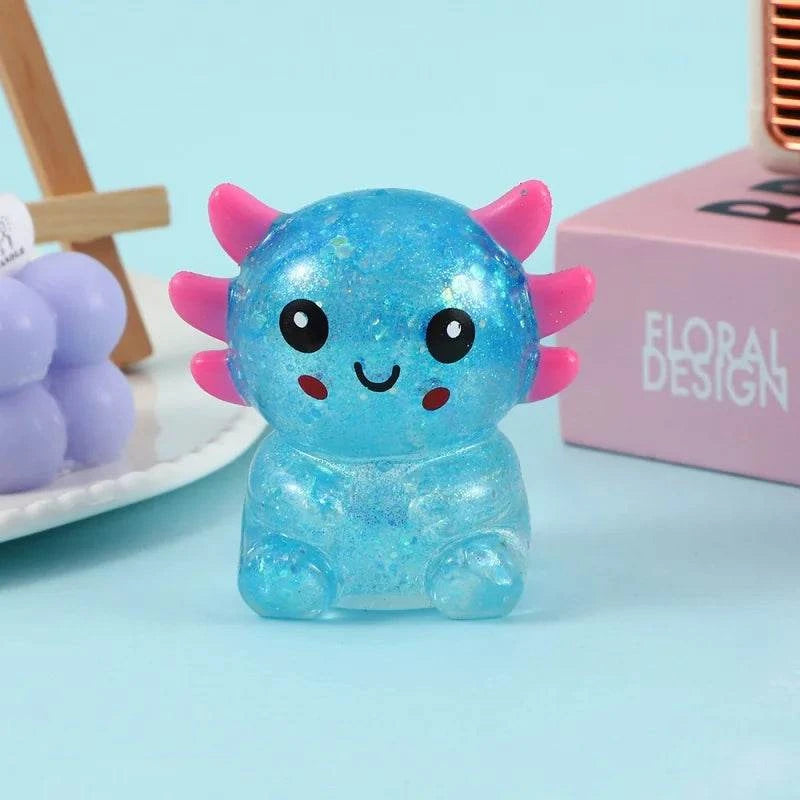 Axolotl Stress Balls Squishy Sensory Fidget Toys Stress Relief Malt SuThe Plug