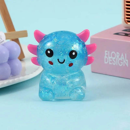 Axolotl Stress Balls Squishy Sensory Fidget Toys Stress Relief Malt SuThe Plug