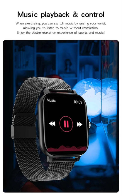 Smart Watch For Android IOS Watches 1.83inch HD Display Bluetooth CallThe Plug