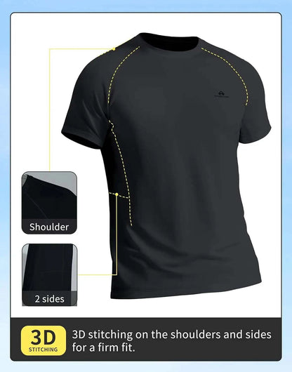 Pioneer Camp Mens Moisture Wicking Running Workout Shirt Performance AThe Plug