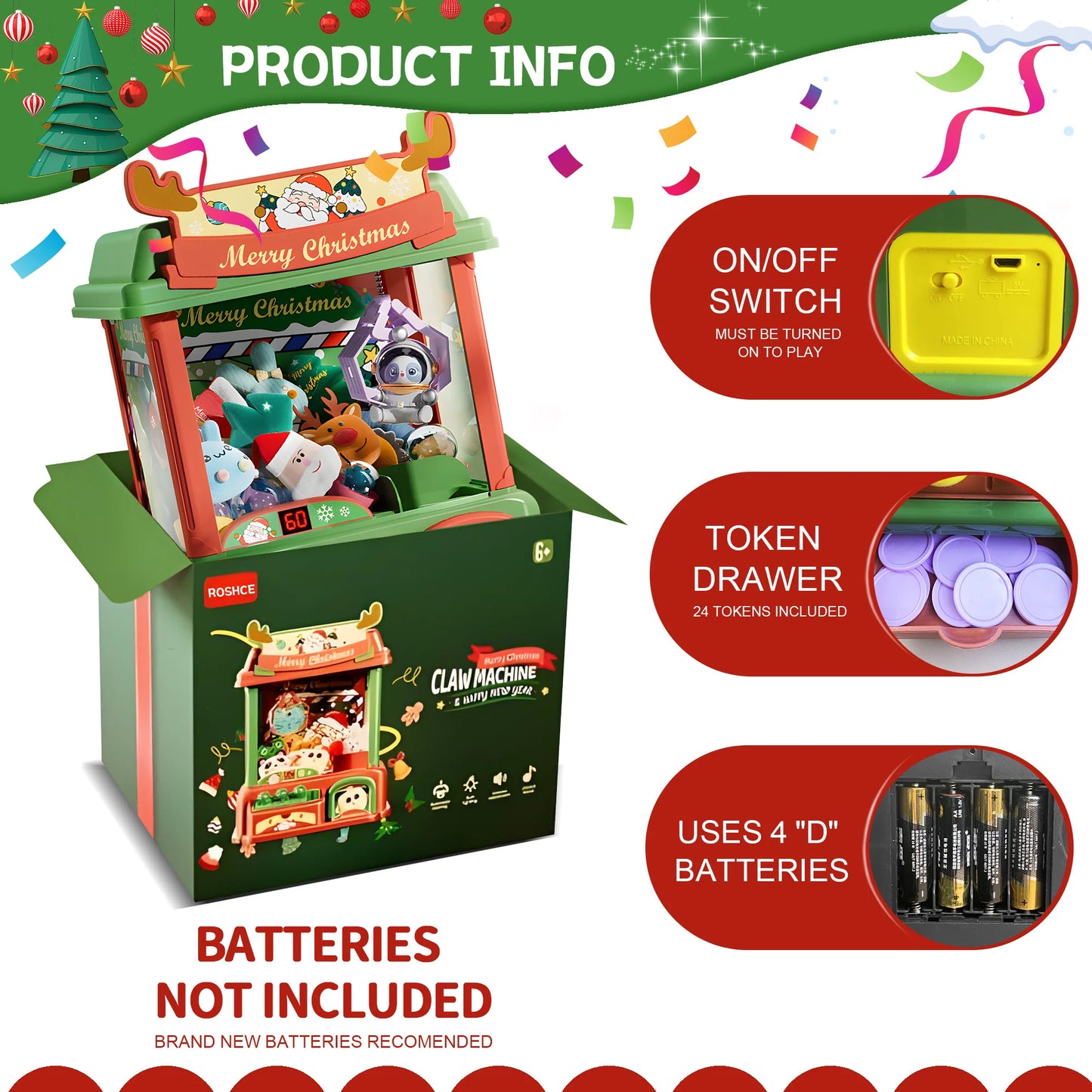 Claw Machine for Kids Mini Vending Machines Arcade Claw Game Prizes ToThe Plug